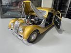 Guiloy bmw 327/ 328 gold 1938 no box 1:18 guiloy, Hobby en Vrije tijd, Modelauto's | 1:18, Ophalen of Verzenden, Zo goed als nieuw