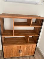 kast, industrieel, bruin met zwart ijzer., Ophalen, 100 tot 150 cm, Industrieel, hout met zwart ijzer., Zo goed als nieuw