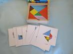 Houten leerdoos Tangram met opdrachten Playland, Een of twee spelers, Ophalen of Verzenden, Zo goed als nieuw, Playland