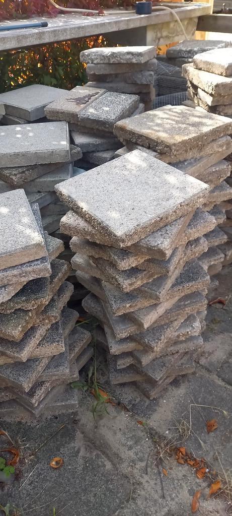 Gratis Stoeptegels, Tuin en Terras, Tegels en Klinkers, Gebruikt, Terrastegels, Beton, 10 m² of meer, Ophalen