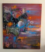 Schilderij door Meysoon, 120 x 100 cm, Antiek en Kunst, Kunst | Schilderijen | Abstract, Ophalen of Verzenden