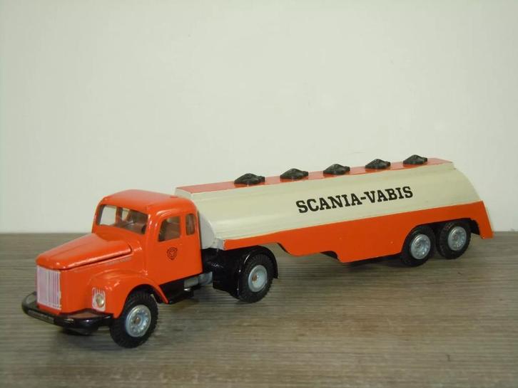 Scania Vabis 76 Truck & Petrol Tanker - Tekno Holland, Hobby en Vrije tijd, Modelauto's | 1:50, Zo goed als nieuw, Bus of Vrachtwagen
