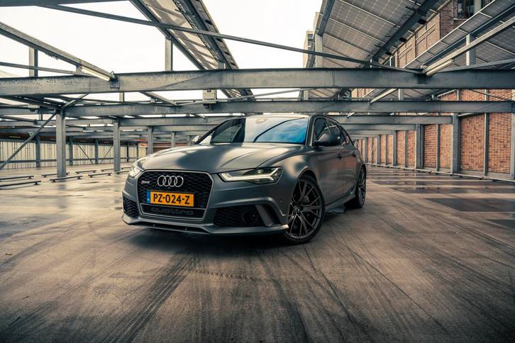 Audi RS6 4.0 Tfsi Quattro 605pk Tiptronic 2017 Grijs, Auto's, Audi, Particulier, A6, Benzine, F, Stationwagon, Automaat, Geïmporteerd