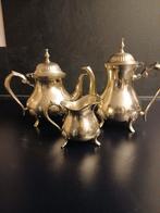 Zwaar verzilverd koffie en thee set, Antiek en Kunst, Ophalen of Verzenden