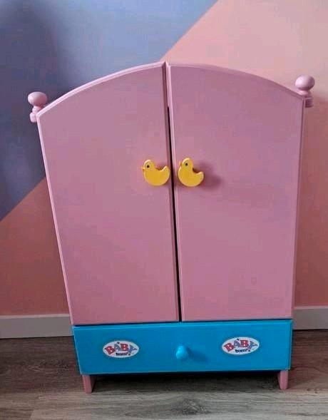 Baby Born Kledingkast roze, Kinderen en Baby's, Kinderkamer | Commodes en Kasten, Zo goed als nieuw, Kast, Minder dan 90 cm, Minder dan 75 cm