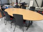 Vergadertafel met 6 stoelen – zo goed als nieuw, Huis en Inrichting, Tafels | Eettafels, Ophalen, 100 tot 150 cm, 200 cm of meer