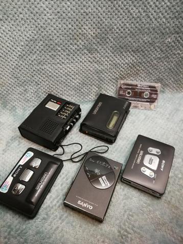 Sony Sanyo 5 walkman's voor €100,00 beschikbaar voor biedingen