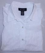 Dames blouse Denim & Co, Verzenden, Zo goed als nieuw, Maat 38/40 (M), Wit