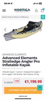 Opblaasbare dropstitch kayak van top kwaliteit, Watersport en Boten, Kano's, Ophalen of Verzenden, Zo goed als nieuw, Eén persoon