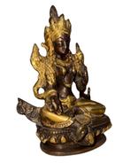 Tibetaans bronzen Green Tara beeld, Ophalen of Verzenden, Gebruikt