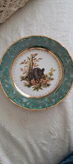 Decoratief Porseleinen Bord met Everzwijn, Antiek en Kunst, Ophalen of Verzenden