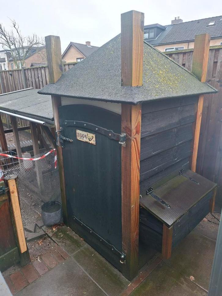 Kippenhok met  nachthok  en ren, Dieren en Toebehoren, Pluimvee, Kip, Meerdere dieren
