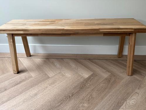 Ikea bankje - hout, Huis en Inrichting, Banken | Voetenbanken en Poefen, Gebruikt, Minder dan 50 cm, 100 tot 125 cm, Rechthoekig