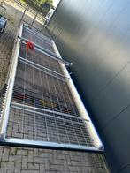 Grote Aluminium schuifpoort, Tuin en Terras, Ophalen, Gebruikt, Aluminium, Met poort