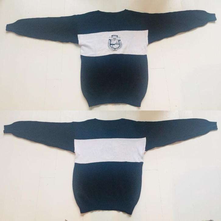 Vintage Rosner Schippers Trui 80s, Kleding | Heren, Truien en Vesten, Gedragen, Overige maten, Blauw, Ophalen of Verzenden