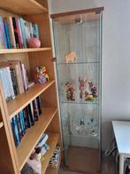 Vitrinekast met spotje en glazen plankjes, Huis en Inrichting, Kasten | Vitrinekasten, Ophalen, Minder dan 50 cm, Glas, 150 tot 200 cm