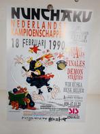 Poster Nunchaku Klepzeiker  Nederlandse Kampioenschappen, Rechthoekig Staand, Verzenden, Zo goed als nieuw, A1 t/m A3