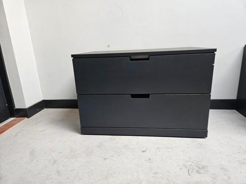 Ikea nordli mat zwarte ladekast, Huis en Inrichting, Kasten | Ladekasten, Gebruikt, Minder dan 100 cm, 50 tot 100 cm, 25 tot 50 cm
