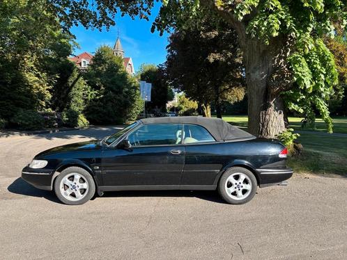 Saab 900 2.3 I Cabrio 1995 Zwart, Auto's, Saab, Particulier, Saab 900, Benzine, Cabriolet, Handgeschakeld, Origineel Nederlands