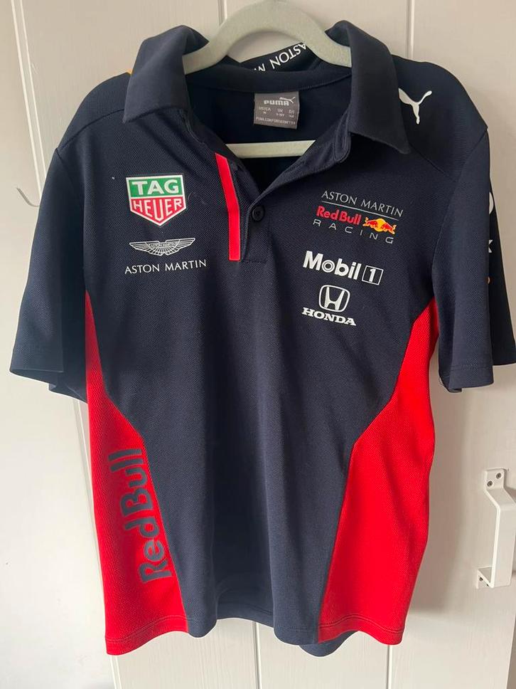 Red Bull Racing Aston Martin Puma Polo, Kinderen en Baby's, Kinderkleding | Maat 140, Zo goed als nieuw, Jongen, Shirt of Longsleeve