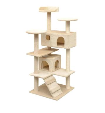 Kattenkrabpaal met sisal krabpalen 125 cm beige beschikbaar voor biedingen