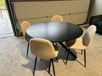 Eettafel met 4 teddy stoelen - Zo goed als nieuw!, Huis en Inrichting, Overige materialen, ., 100 tot 150 cm, .