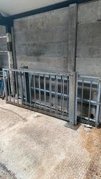 Dubbele looppoort draaipoort staal totaal 4m1 lang, Tuin en Terras, Tuinhekken en Hekwerk, Ophalen, Zo goed als nieuw, IJzer