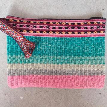 etui, tasje, clutch, handgemaakt, kleurrijk, Peru  beschikbaar voor biedingen