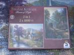 10 puzzels Thomas Kinkade 1000 stukjes COMPLEET, Ophalen of Verzenden, 500 t/m 1500 stukjes, Zo goed als nieuw, Overige typen