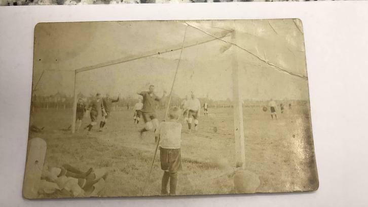 Oude voetbal fotokaart KFC Koog a/d Zaan?, Verzamelen, Ansichtkaarten | Nederland, Ongelopen, Noord-Holland, 1920 tot 1940, Ophalen of Verzenden