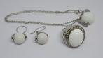 Merii Complete Sierandenset 925 Silver, Ring, Ketting, Met hanger, Nieuw, Ophalen of Verzenden, Zilver