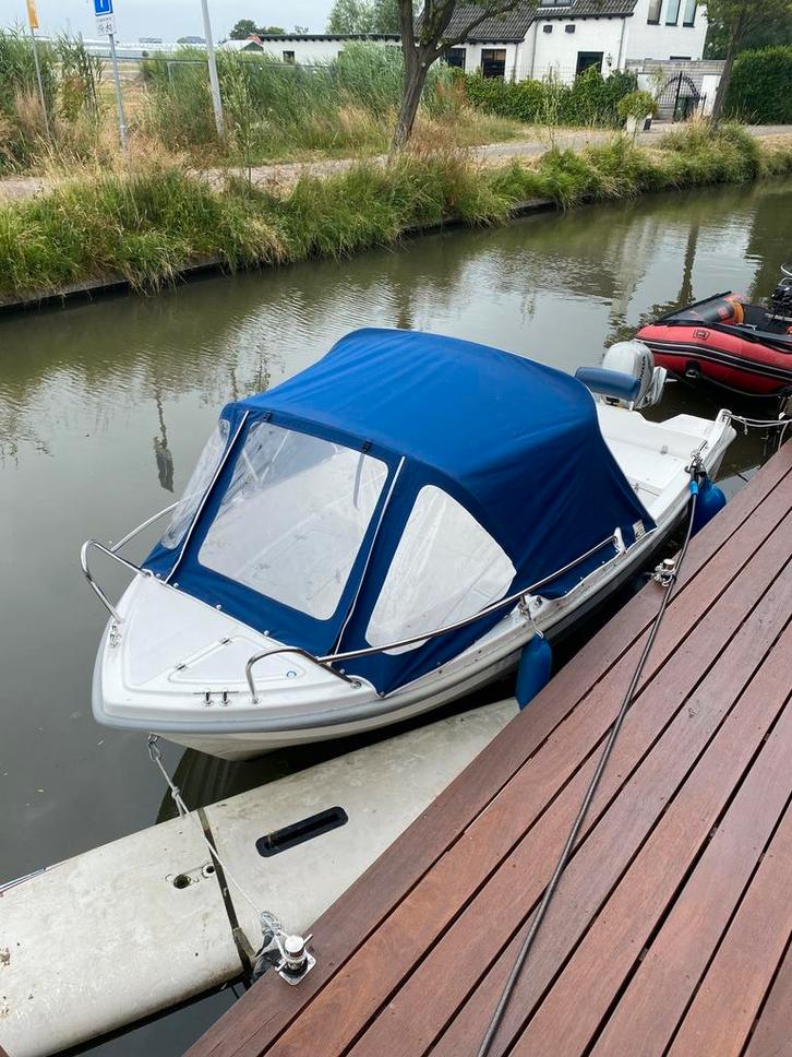 4,5 meter Honda 10 pk met kanteltrailer, Watersport en Boten, Bootonderdelen, Gebruikt, Overige typen, Motorboot, Ophalen