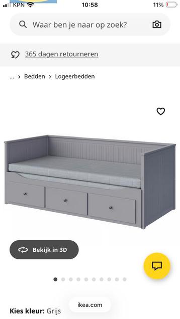 IKEA Hemnes Bedbank Grijs beschikbaar voor biedingen