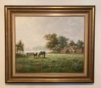 Ron - Meilof Landschap met boerderij en paarden, Antiek en Kunst, Ophalen