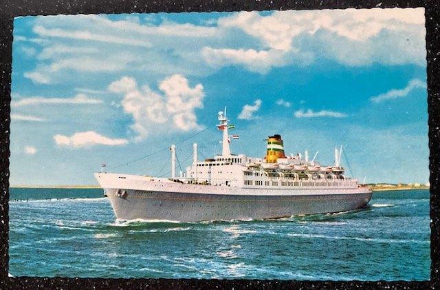 s.s. Statendam HAL Scheepvaart, Verzamelen, Ansichtkaarten | Themakaarten, Ongelopen, 1940 tot 1960, Voertuig, Ophalen of Verzenden