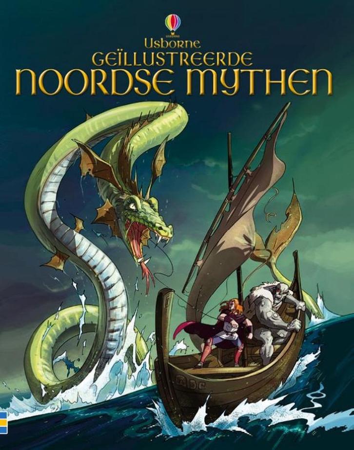 Geïllustreerde Noordse Mythen - Usborne Publishers, Boeken, Kinderboeken | Jeugd | onder 10 jaar, Zo goed als nieuw, Non-fictie