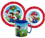 Super Mario Kinderservies met Mok - Magnetron, Ophalen of Verzenden, Nieuw