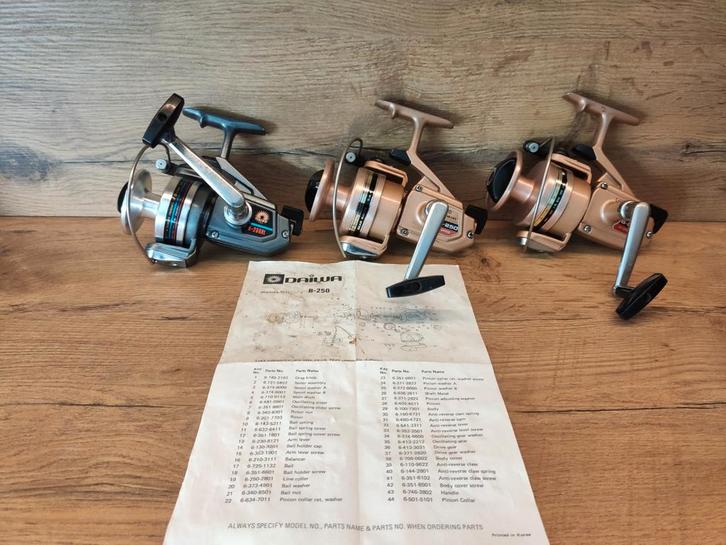3x Daiwa, Watersport en Boten, Hengelsport | Karpervissen, Gebruikt, Molen, Ophalen