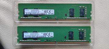 2x Samsung 4GB DDR4 RAM geheugen desktop beschikbaar voor biedingen