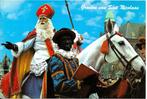 Ansichtkaart	St. Nicolaas	& Zwarte Piet	& Amerigo, Gelopen, 1960 tot 1980, Sterren en Beroemdheden, Verzenden
