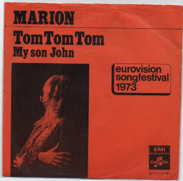 Eur. Songfestival- Marion- Tom Tom Tom, Cd's en Dvd's, Vinyl Singles, Gebruikt, Pop, 12 inch, Verzenden