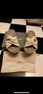 Closed Kyomi sandalen, leren straps suède voetbed, maat 39, Ophalen of Verzenden