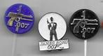 JAMES BOND 007 3 VERSCHILLENDE UITVOERINGEN, Verzamelen, Speldjes, Pins en Buttons, Verzenden, Gebruikt, Overige onderwerpen, Speldje of Pin
