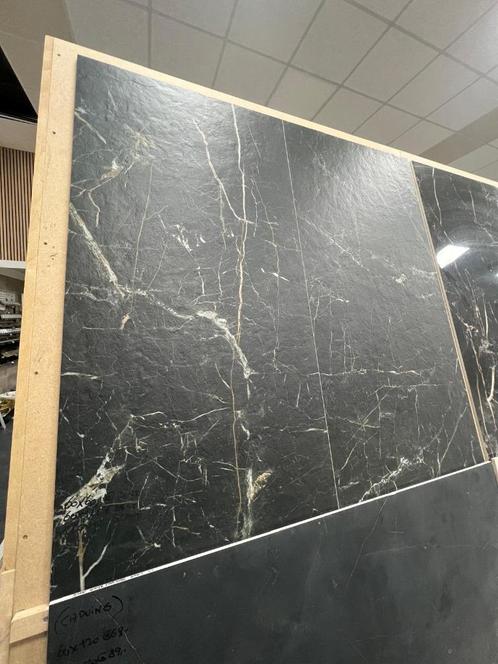 Marquina Gold Mat tegels van €49,98 pm2 nu €24,95 pm2, Doe-het-zelf en Verbouw, Tegels, Nieuw, Vloertegels, Keramiek, 60 cm of meer