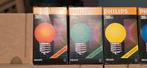 Ouderwetse Philips Gloeilampen - 10 stuks, 5 kleuren, Gebruikt, Minder dan 30 watt, Retro, Soft of Flame