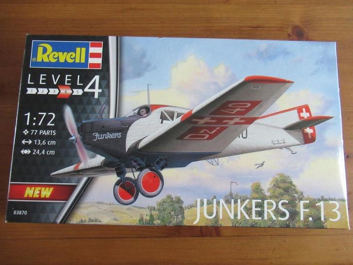 Junkers F.13  (Revell 1/72), Hobby en Vrije tijd, Modelbouw | Vliegtuigen en Helikopters, Nieuw, Vliegtuig, 1:72 tot 1:144, Revell