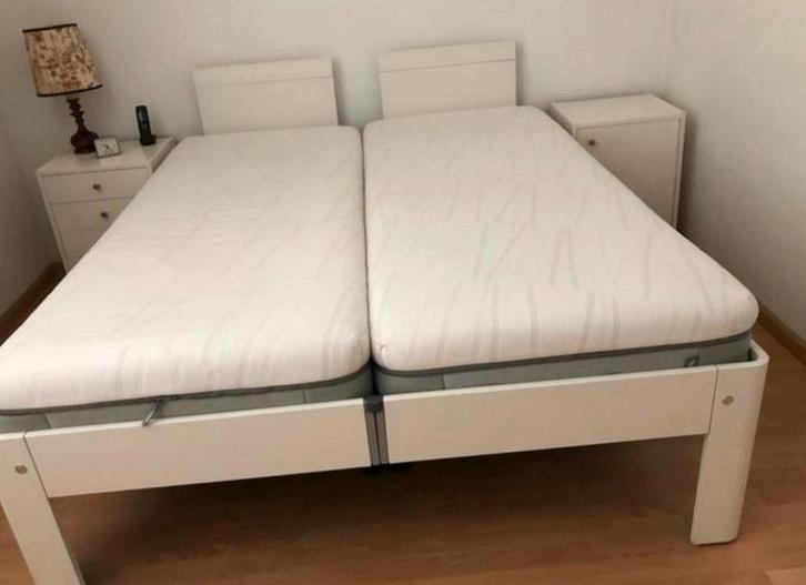 Deelbaar Auping aronde 160x200 - electrisch  senoir 48 cm, Huis en Inrichting, Slaapkamer | Bedden, Gebruikt, Tweepersoons, 160 cm