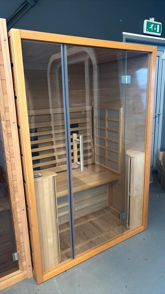 Infrarood sauna 2 persoons nieuw 130x106x190 cm, Sport en Fitness, Sauna, Nieuw, Complete sauna, Ophalen