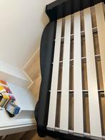 Autobed Zwart/Rood - Raceauto Bed, Ophalen, 85 tot 100 cm, Zo goed als nieuw, Lattenbodem