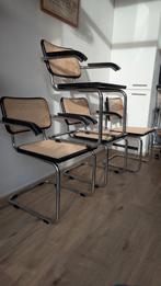 Marcel Breuer B64/B32 Chairs Bauhaus Italy Stoelen, Gebruikt, Mid century Bauhaus breuer, Zwart, Ophalen of Verzenden